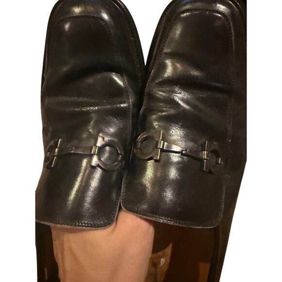 Salvatore Ferragamo Black Loafers Mens Sz. 11 - Picture 9 of 11